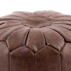 Moroccan Stitched Pouffe 12 Moroccan Stitched Pouffe -Home Luxe Studio 1000007167 alt03