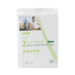 Pack Of 2 Freshnights Cotton Anti-Allergy Zipped Pillow Protectors 7 Pack Of 2 Freshnights Cotton Anti-Allergy Zipped Pillow Protectors -Home Luxe Studio 1000010800 alt02