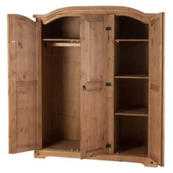 Corona Triple Wardrobe, Pine 14 Corona Triple Wardrobe, Pine -Home Luxe Studio 1000097613 alt01