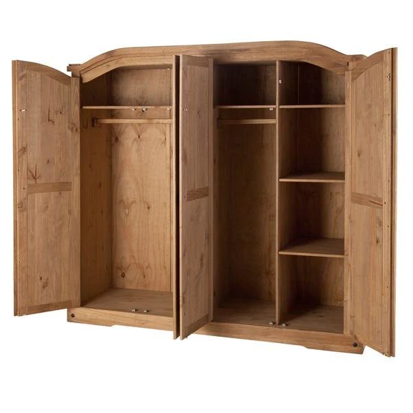 Corona 4 Door Wardrobe, Pine 10 Corona 4 Door Wardrobe, Pine - Image 8