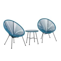 Monaco 2 Seater Blue Egg Chair Bistro Set 15 Monaco 2 Seater Blue Egg Chair Bistro Set -Home Luxe Studio 1000098753 alt01