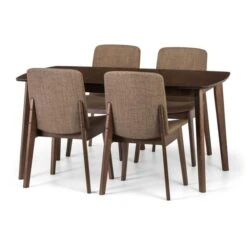 Kensington 4-6 Seater Rectangular Dining Table, Beech Wood -Home Luxe Studio 1000119268 alt05