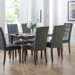 Kensington 4-6 Seater Rectangular Dining Table, Beech Wood -Home Luxe Studio 1000119268 alt06