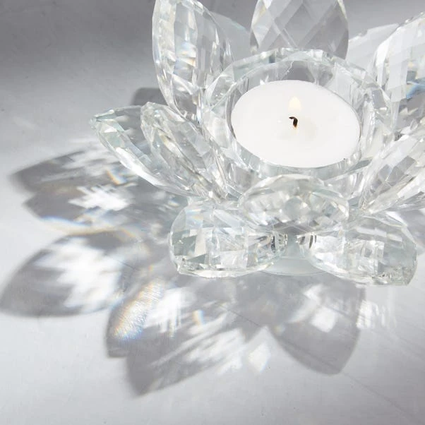 Dorma Glass Lotus Tealight Holder 4 Dorma Glass Lotus Tealight Holder - Image 2