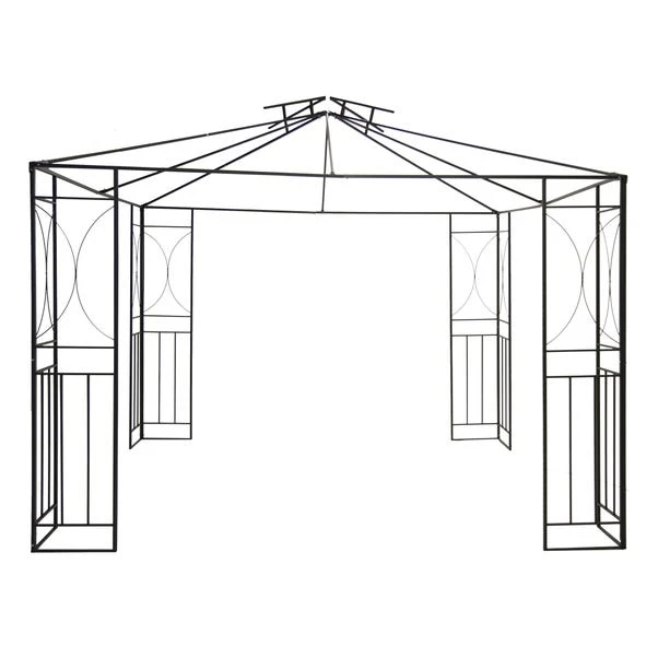 Steel 3m X 3m Cream Gazebo With Fly Screen 4 Steel 3m X 3m Cream Gazebo With Fly Screen - Image 2