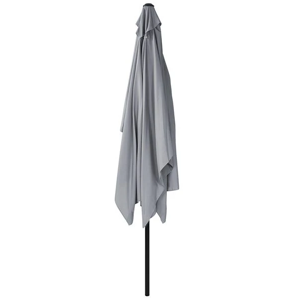 3m X 2m Light Grey Rectangular Crank Parasol 4 3m X 2m Light Grey Rectangular Crank Parasol - Image 2