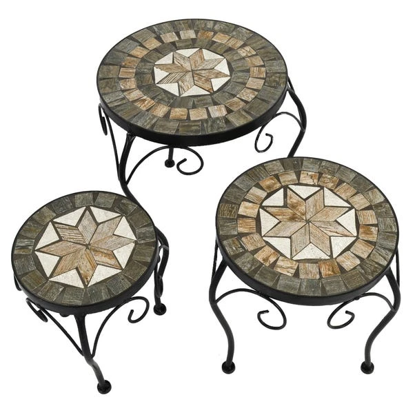 Brava Low Set Of 3 Plant Stands 4 Brava Low Set Of 3 Plant Stands - Image 2