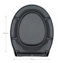 Thermoplast Grey Soft Close Toilet Seat 8 Thermoplast Grey Soft Close Toilet Seat -Home Luxe Studio 1000140033 alt02