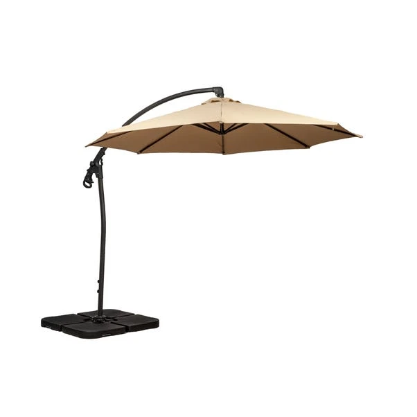 3m Royal Craft Deluxe Pedal Operated Rotational Cantilever Parasol With Cross Stand 16 3m Royal Craft Deluxe Pedal Operated Rotational Cantilever Parasol With Cross Stand - Image 14