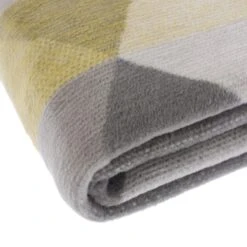 Super Soft Geo Ochre Throw -Home Luxe Studio 1000152687 alt03