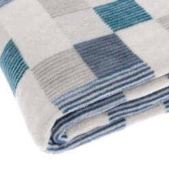 Super Soft Mini Squares Blue Throw 10 Super Soft Mini Squares Blue Throw -Home Luxe Studio 1000152688 alt03