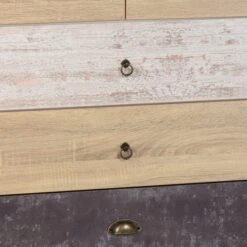 Nordic 5 Drawer Chest, White & Pine 15 Nordic 5 Drawer Chest, White & Pine -Home Luxe Studio 1000156228 alt06