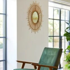 Bamboo Round Wall Mirror 7 Bamboo Round Wall Mirror -Home Luxe Studio 1000158122 alt02