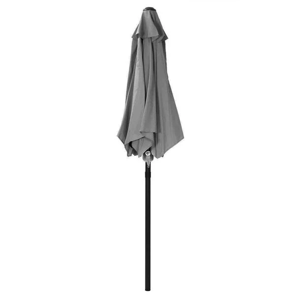 2m Grey Crank Parasol 4 2m Grey Crank Parasol - Image 2