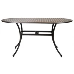 Oval 6 Seater Black And Bronze Dining Set -Home Luxe Studio 1000162668 alt03