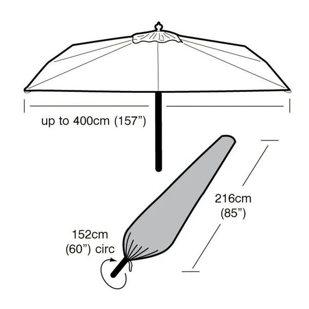 Garland Extra Large Parasol Cover 4 Garland Extra Large Parasol Cover - Image 2