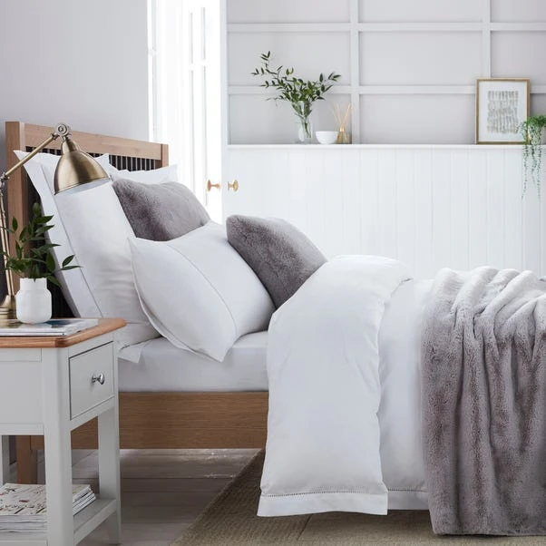 Dorma Purity Faux Fur Grey Bedspread 5 Dorma Purity Faux Fur Grey Bedspread - Image 3