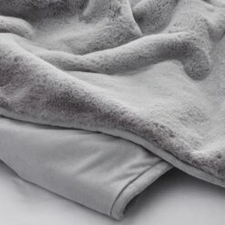Dorma Purity Faux Fur Grey Bedspread 9 Dorma Purity Faux Fur Grey Bedspread -Home Luxe Studio 1000167075 alt03