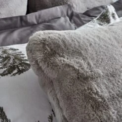 Dorma Purity Faux Fur Grey Continental Pillowcase 13 Dorma Purity Faux Fur Grey Continental Pillowcase -Home Luxe Studio 1000167076 alt02