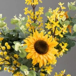 Florals Forever Artificial Ella Yellow Sunflower Luxury Bouquet 8 Florals Forever Artificial Ella Yellow Sunflower Luxury Bouquet -Home Luxe Studio 1000168559 alt02