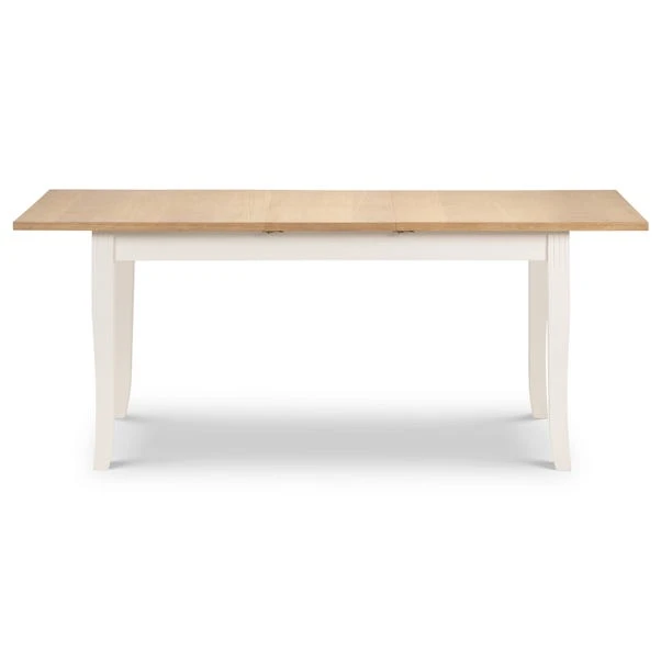 Davenport 4-6 Seater Rectangular Extendable Dining Table, Off White 5 Davenport 4-6 Seater Rectangular Extendable Dining Table, Off White - Image 3
