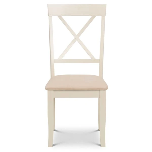 Davenport 4-6 Seater Rectangular Extendable Dining Table With 6 Chairs, Off White 6 Davenport 4-6 Seater Rectangular Extendable Dining Table With 6 Chairs, Off White - Image 4