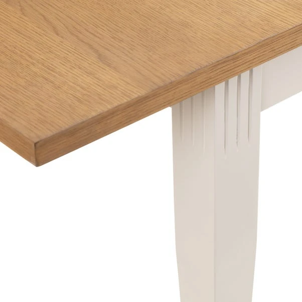 Davenport 4-6 Seater Rectangular Extendable Dining Table With 6 Chairs, Off White 10 Davenport 4-6 Seater Rectangular Extendable Dining Table With 6 Chairs, Off White - Image 8