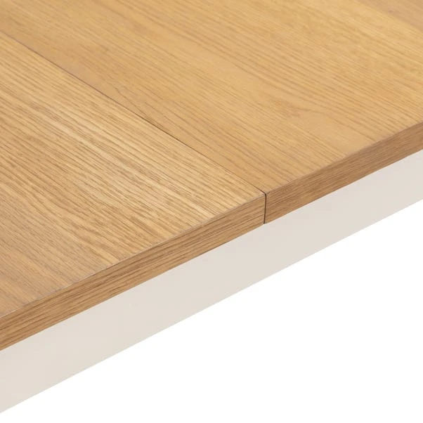 Davenport 4-6 Seater Rectangular Extendable Dining Table With 6 Chairs, Off White 11 Davenport 4-6 Seater Rectangular Extendable Dining Table With 6 Chairs, Off White - Image 9