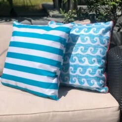 Coast Blue Water Resistant Outdoor Cushion 10 Coast Blue Water Resistant Outdoor Cushion -Home Luxe Studio 1000169711 alt02