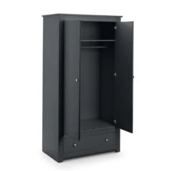 Radley Double Wardrobe, Dark Grey & Pine -Home Luxe Studio 1000169860 alt02