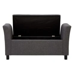 Verona Fabric Window Seat, Charcoal -Home Luxe Studio 1000170185 alt03