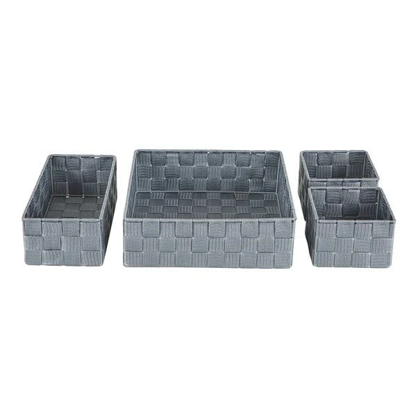 Set Of 4 Grey Nylon Drawer Organisers 4 Set Of 4 Grey Nylon Drawer Organisers - Image 2