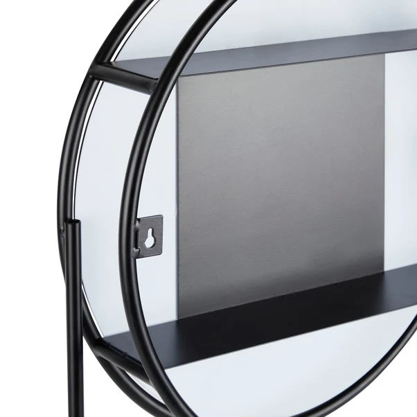 Elements Matte Black Wall Mirror With Storage 5 Elements Matte Black Wall Mirror With Storage - Image 3