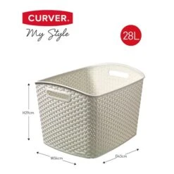 Curver Plastic Storage Basket -Home Luxe Studio 30271760 alt08