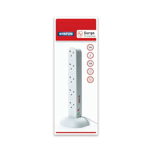 Status 10-way 2 Metre Tower Extension Socket 3 Status 10-way 2 Metre Tower Extension Socket