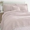 Lace Edge Blush Bedspread 2 Lace Edge Blush Bedspread -Home Luxe Studio 30274756