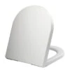 Thermoplast White Soft Close D Shape Toilet Seat 2 Thermoplast White Soft Close D Shape Toilet Seat -Home Luxe Studio 30287014