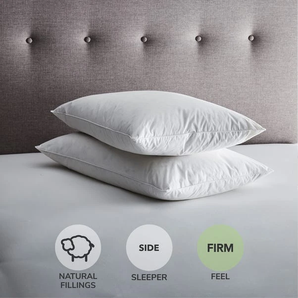 Fogarty Pack Of 2 Duck Feather & Down Side Sleeper Pillows 3 Fogarty Pack Of 2 Duck Feather & Down Side Sleeper Pillows