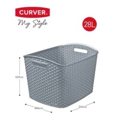 Curver Plastic Storage Basket -Home Luxe Studio 30300622 alt05