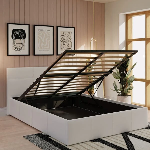 End Lift Ottoman Bed Frame, Faux Leather 16 End Lift Ottoman Bed Frame, Faux Leather - Image 14