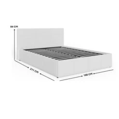 End Lift Ottoman Bed Frame, Faux Leather 33 End Lift Ottoman Bed Frame, Faux Leather -Home Luxe Studio 30311242 alt09