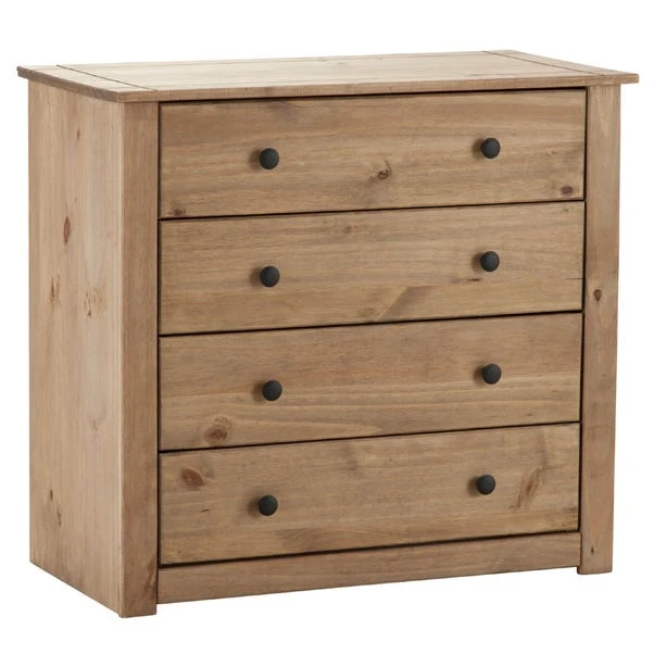 Panama 4 Drawer Chest, Pine 3 Panama 4 Drawer Chest, Pine