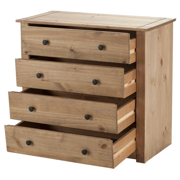 Panama 4 Drawer Chest, Pine 4 Panama 4 Drawer Chest, Pine - Image 2