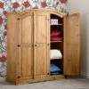 Corona Triple Wardrobe, Pine 1 Corona Triple Wardrobe, Pine -Home Luxe Studio 30359230