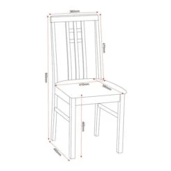 Vienna 2 Seater Square Dining Table With 2 Chairs 11 Vienna 2 Seater Square Dining Table With 2 Chairs -Home Luxe Studio 30359258 alt09