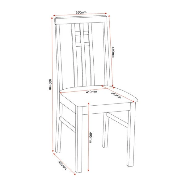 Vienna 2 Seater Square Dining Table With 2 Chairs 7 Vienna 2 Seater Square Dining Table With 2 Chairs - Image 5