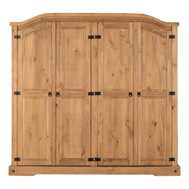 Corona 4 Door Wardrobe, Pine 5 Corona 4 Door Wardrobe, Pine - Image 3