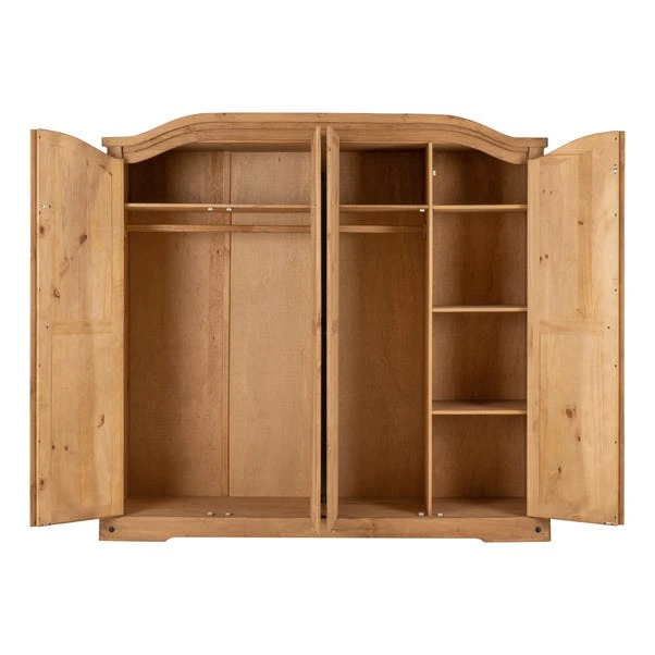 Corona 4 Door Wardrobe, Pine 6 Corona 4 Door Wardrobe, Pine - Image 4