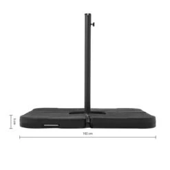 Water Fillable Cross Stand Cantilever Quarter Parasol Base -Home Luxe Studio 30389056 alt08