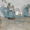 Monaco 2 Seater Blue Egg Chair Bistro Set 1 Monaco 2 Seater Blue Egg Chair Bistro Set -Home Luxe Studio 30396151